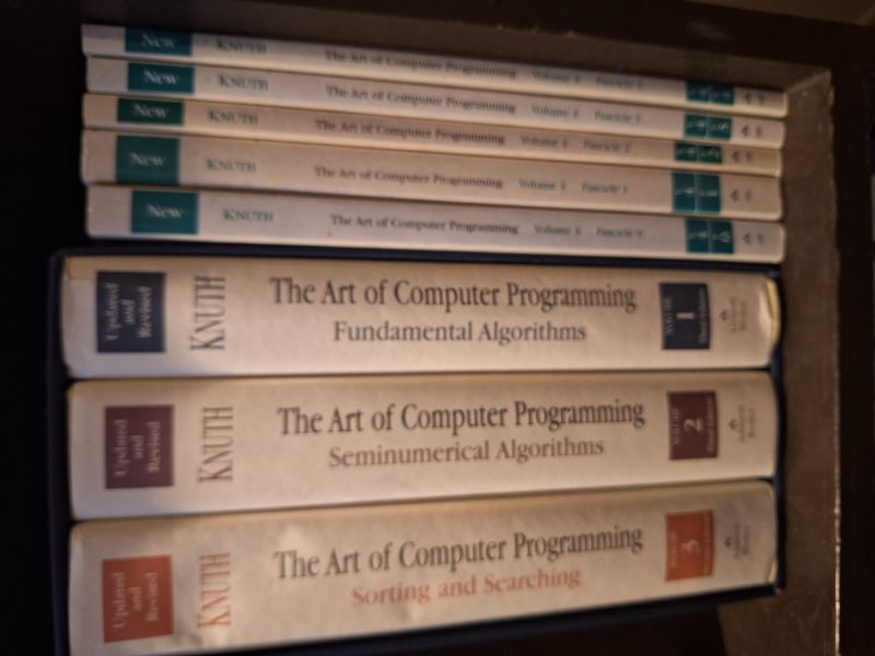 The Art of Computer Programming (3-volume boxed set + 5 Volume-4 fascicles)